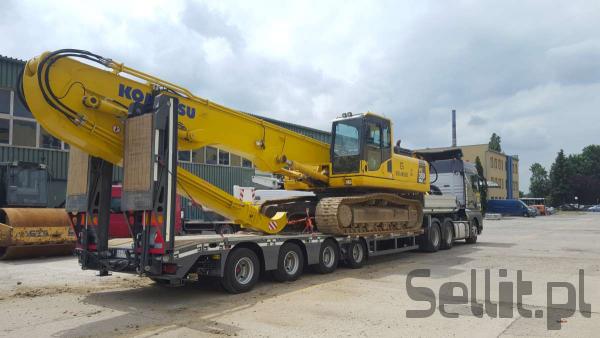 Transport maszyn budowlanych ładowność  zestawu 38 ton