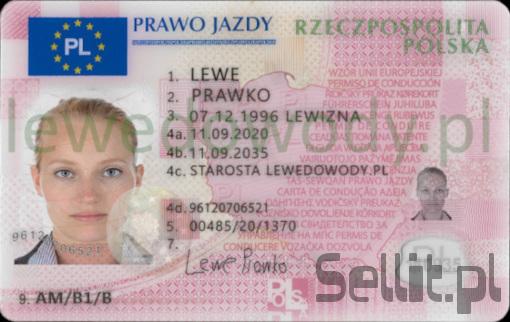 Dowód osobisty Prawo jazdy - lewedowody.pl